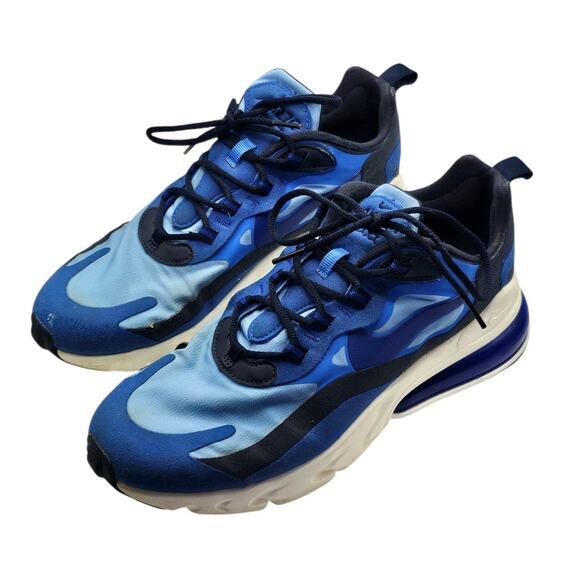 Nike Triple Blue Air Max 270 React Casual Sneakers - Picture 2 of 12